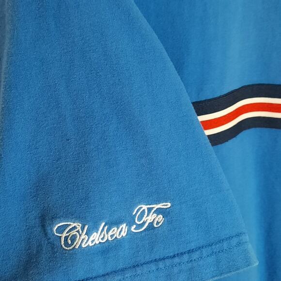 Chelsea FC XL T-Shirt Men Blue Soccer Crest Stars Official Cotton Jersey Tee - Picture 3 of 7